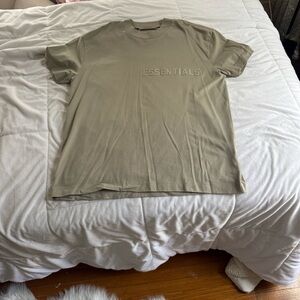 Essentials Men's Short Sleeve Beige Tee